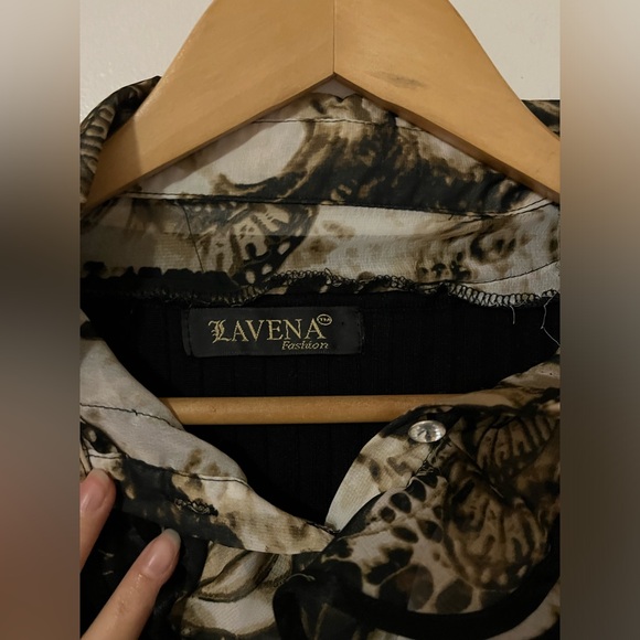 Vintage Lavena blouse top with ruffles Y2K - Picture 9 of 9